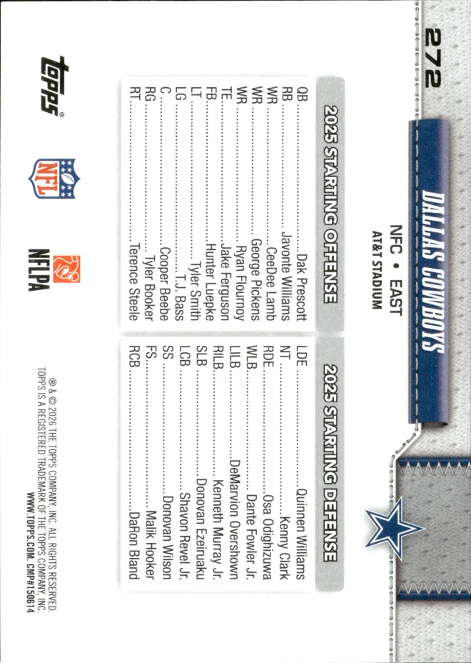 Card 5 card back