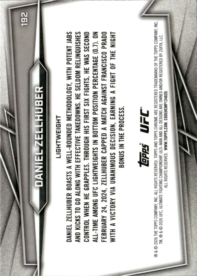 Daniel Zellhuber card back