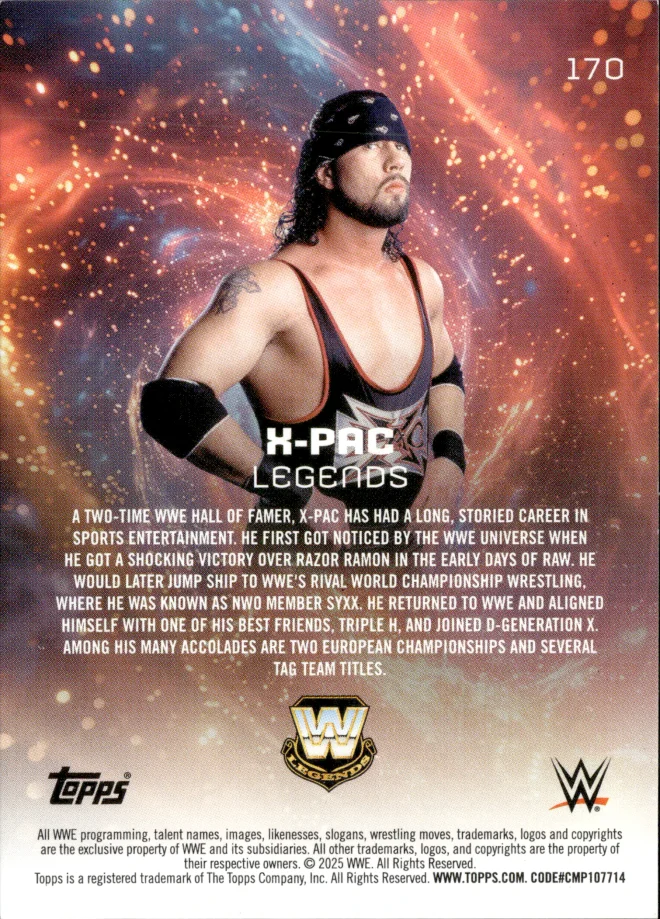 X-Pac card back