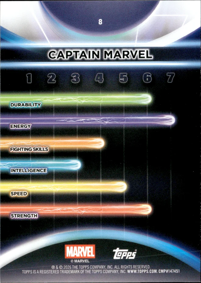 Captain Marvel card back