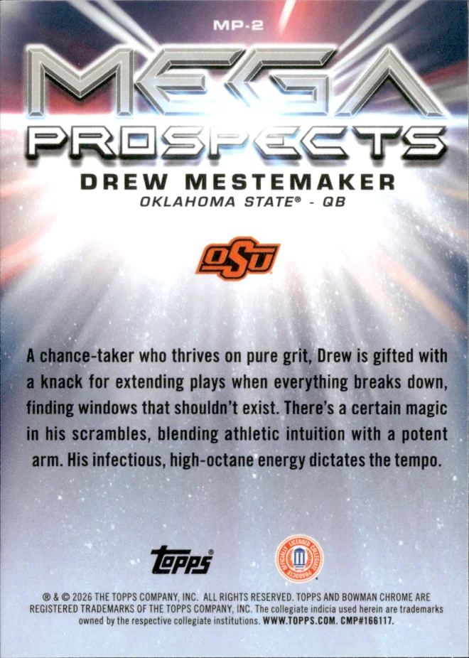 Drew Mestemaker card back