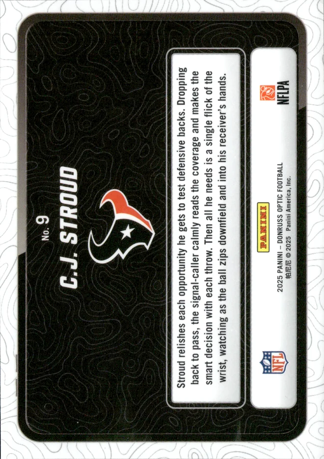 C.J. Stroud card back