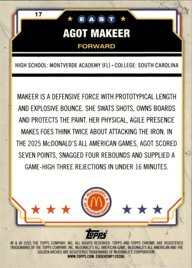 Agot Makeer card back
