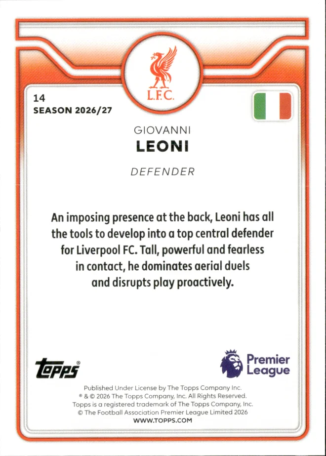 Giovanni Leoni card back