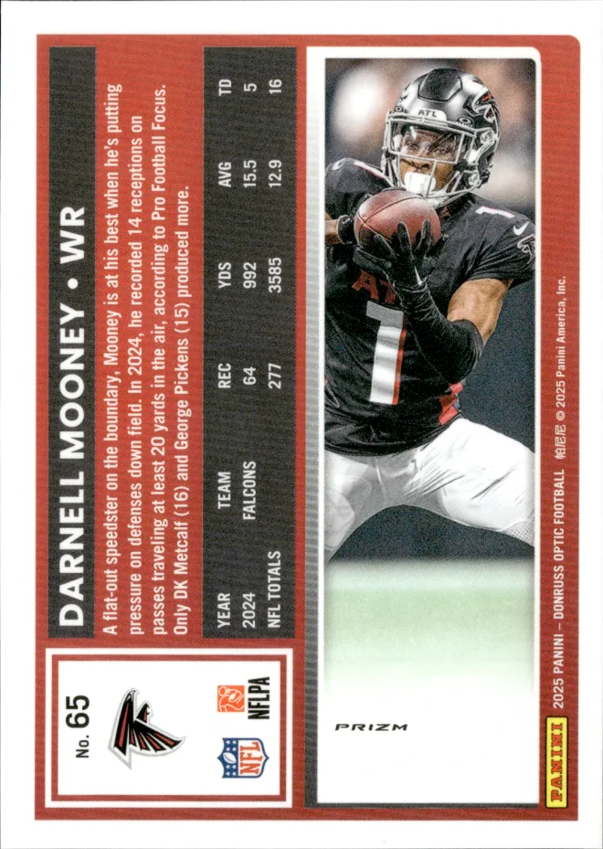 Darnell Mooney card back
