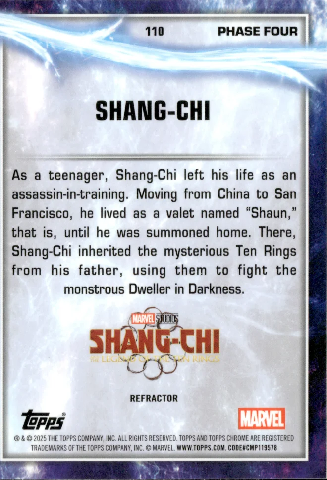 Shang-Chi card back