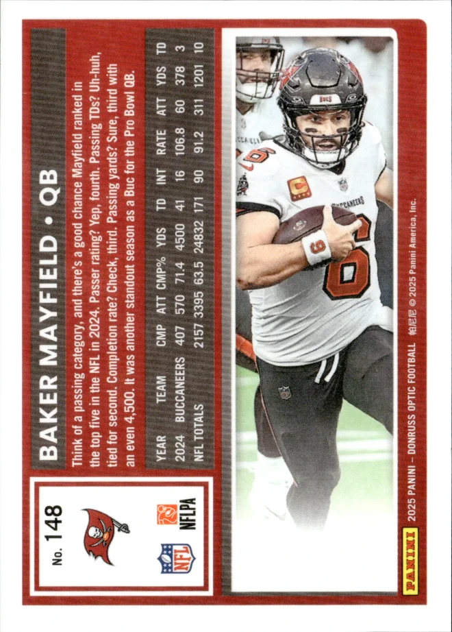 Baker Mayfield card back