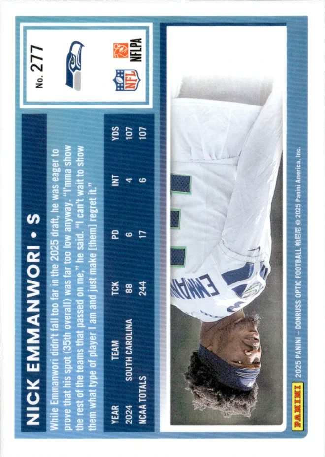 Nick Emmanwori card back