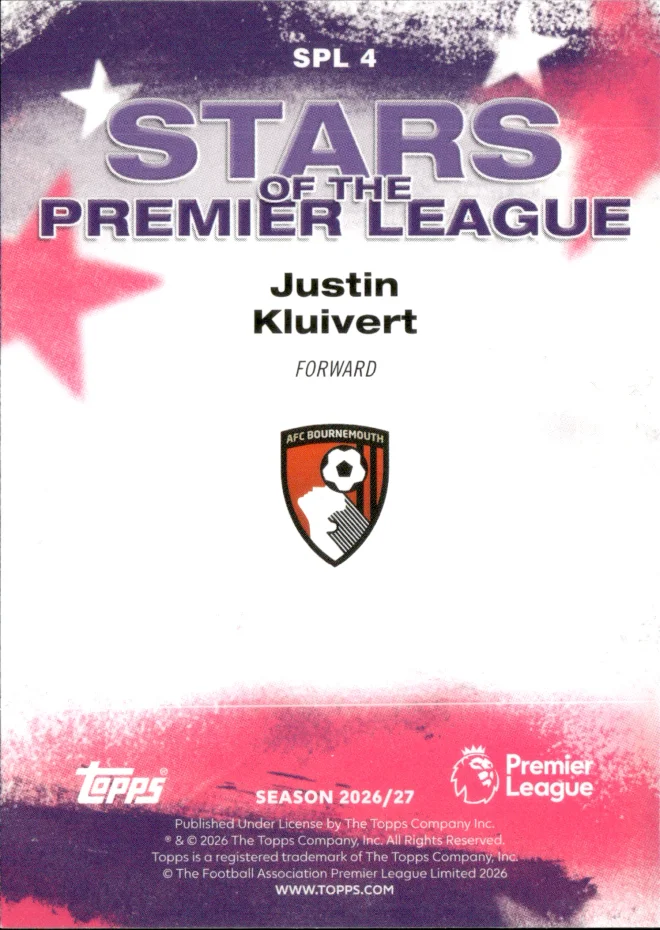 Justin Kluivert card back