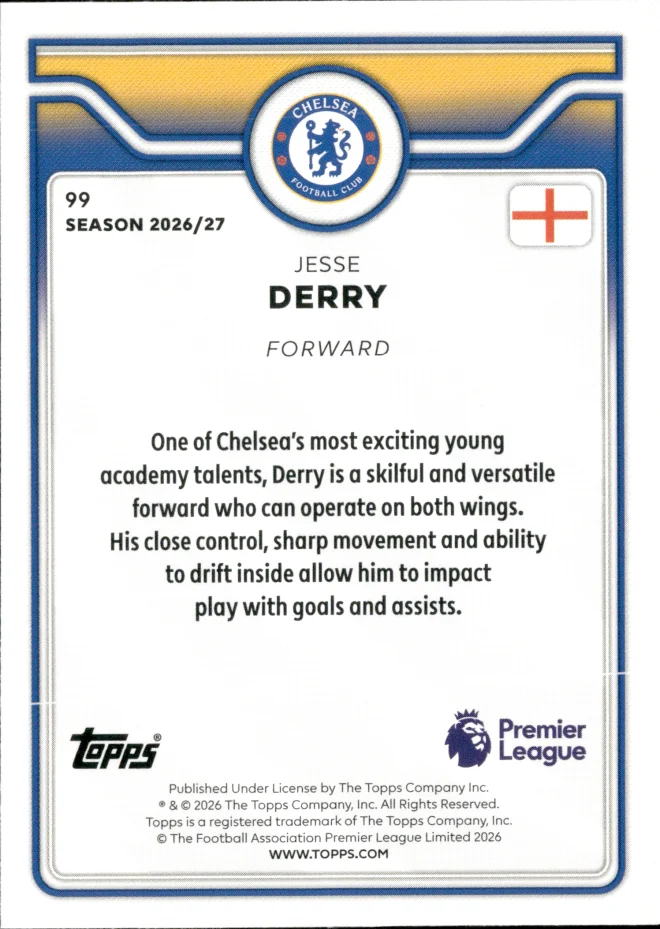 Jesse Derry card back