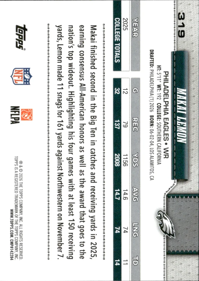 Makai Lemon card back