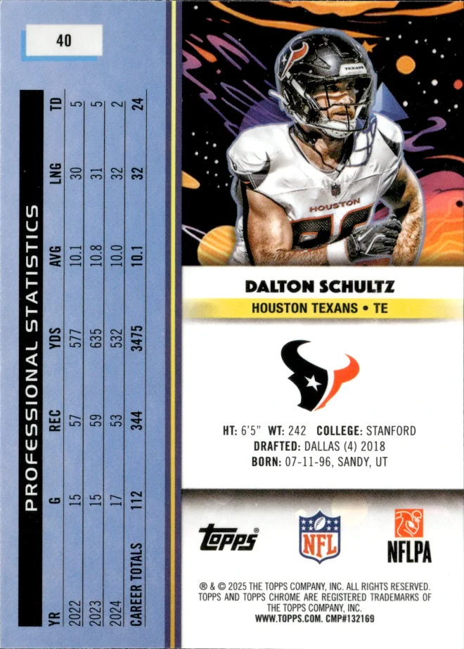 Dalton Schultz card back