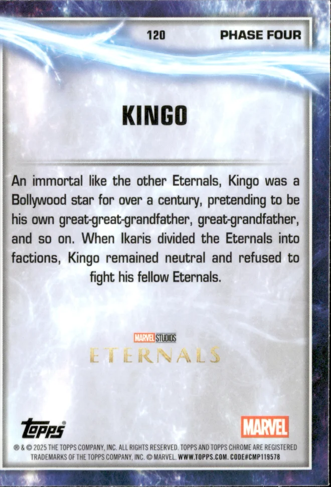 Kingo card back
