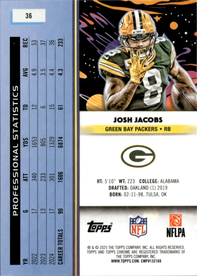 Josh Jacobs card back