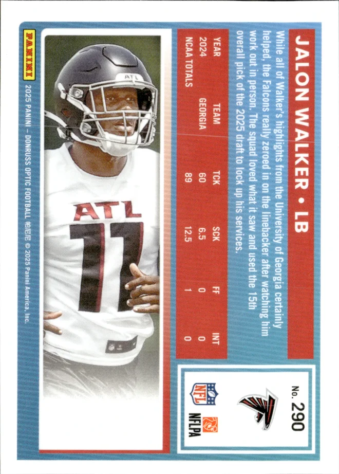 Jalon Walker card back