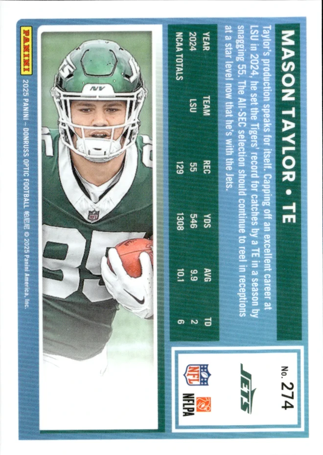 Mason Taylor card back
