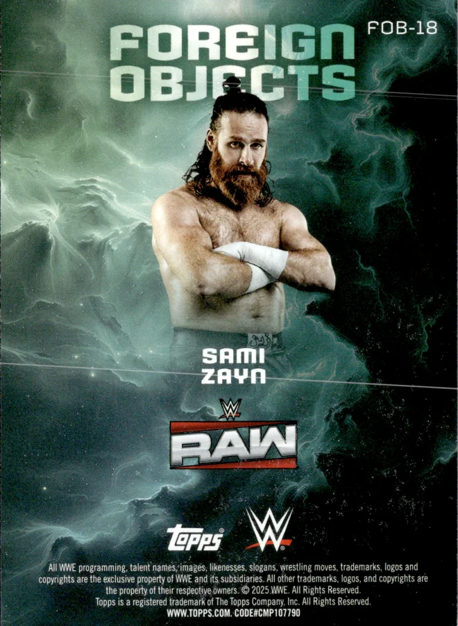 Sami Zayn card back