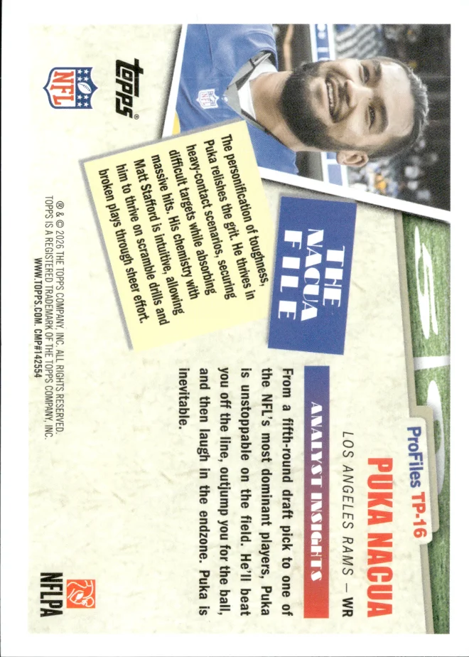 Puka Nacua card back