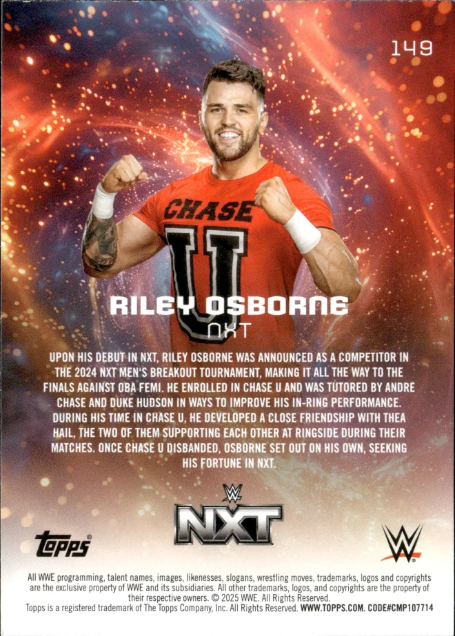 Riley Osborne card back