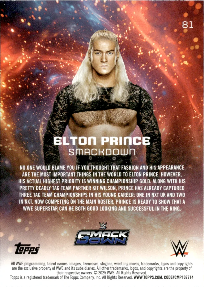 Elton Prince card back