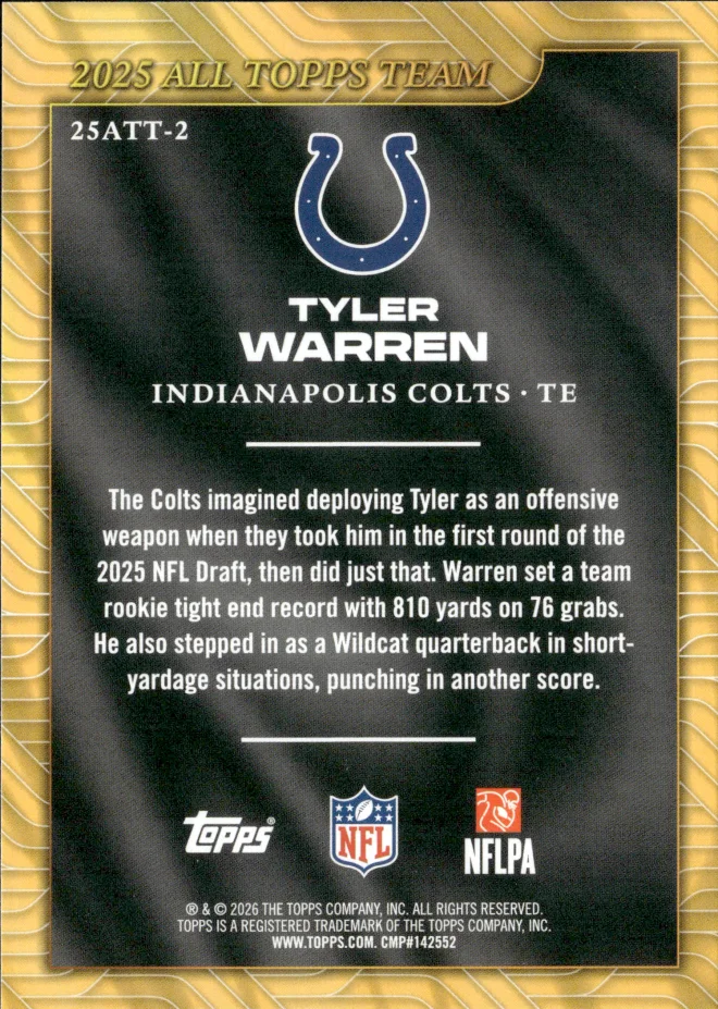 Tyler Warren card back