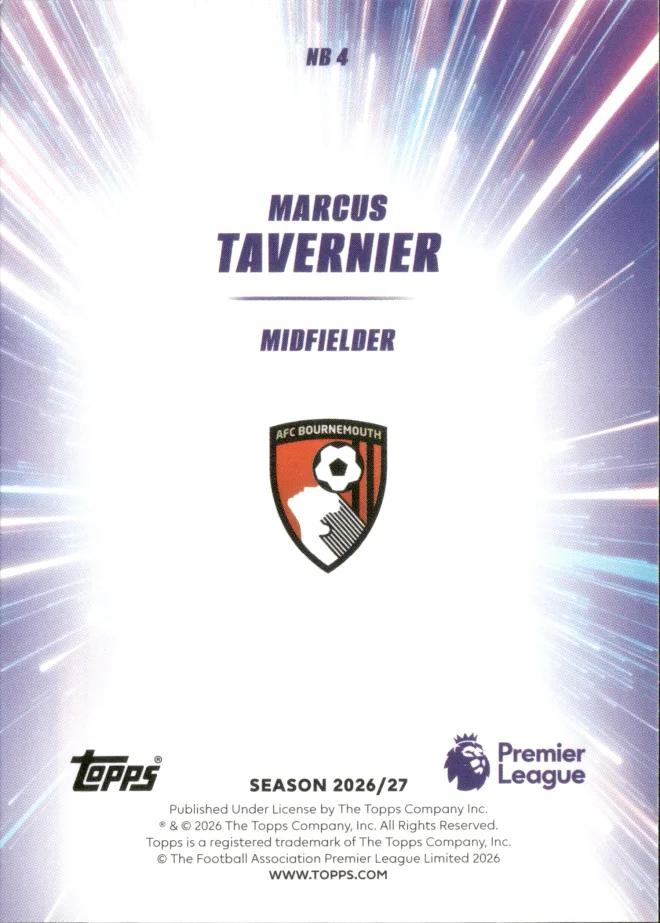 Marcus Tavernier card back