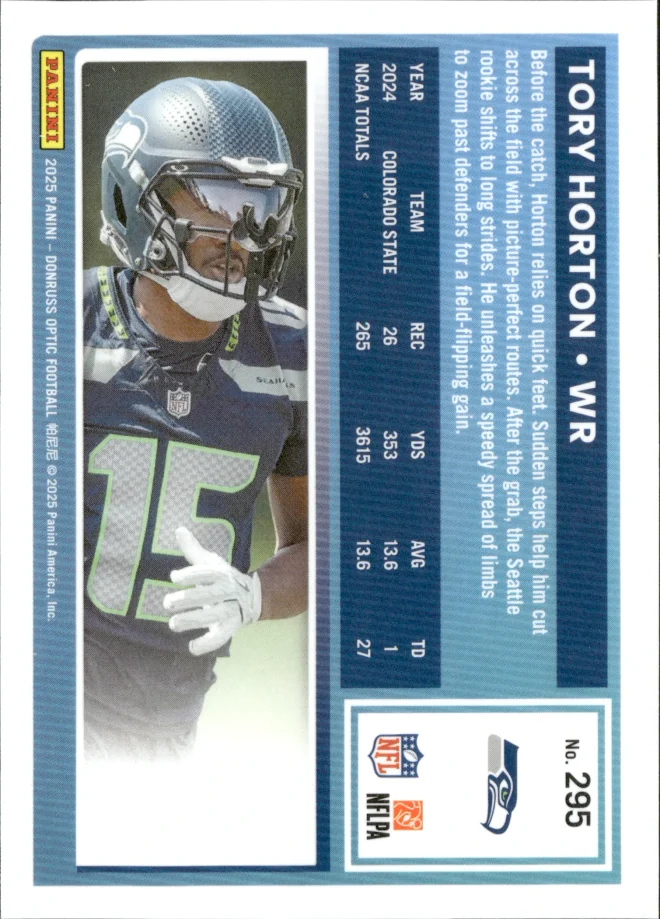Tory Horton card back