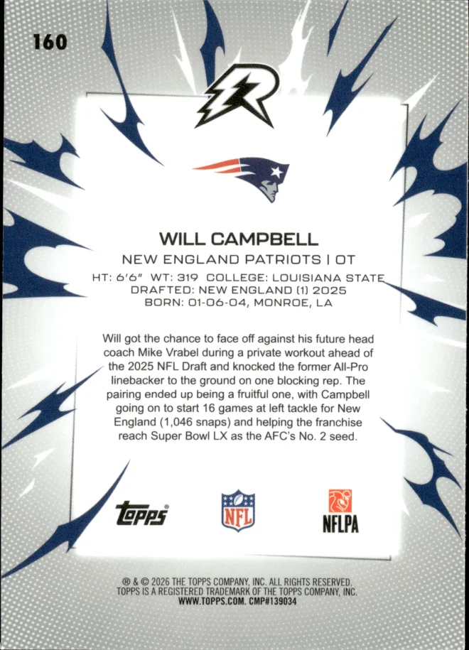 Will Campbell card back