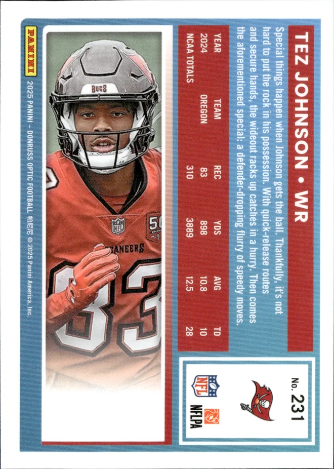 Tez Johnson card back