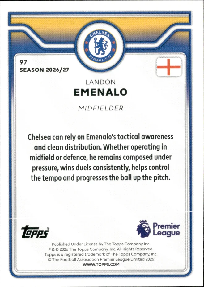 Landon Emenalo card back