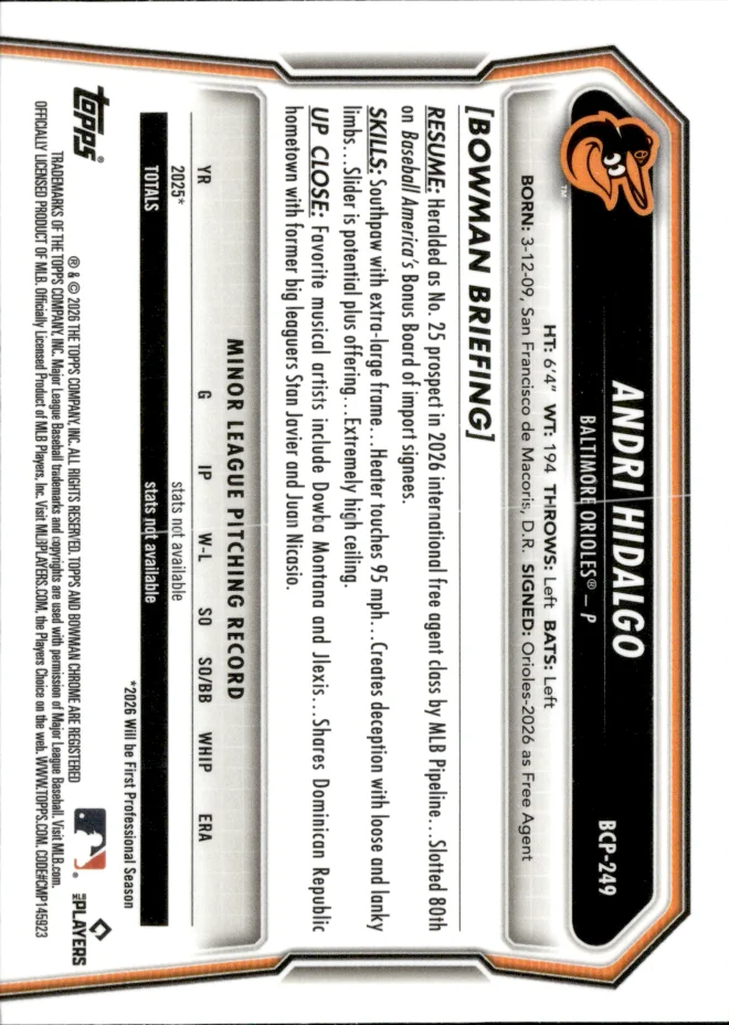 Andri Hidalgo card back