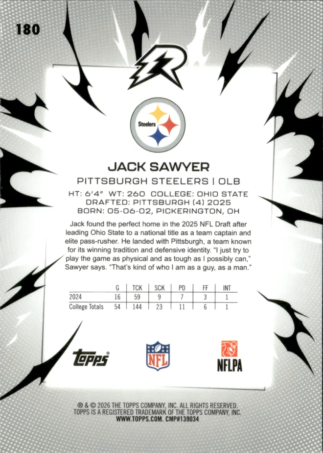 Jack Sawyer card back