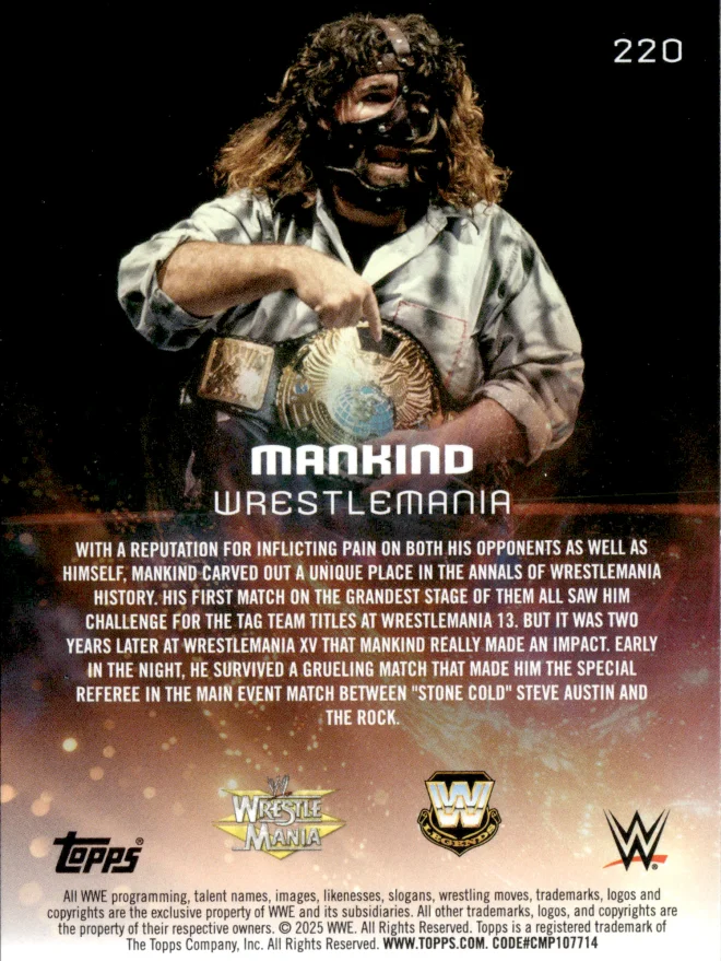 Mankind card back