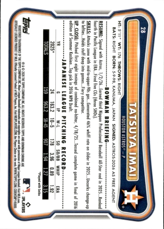 Tatsuya Imai card back