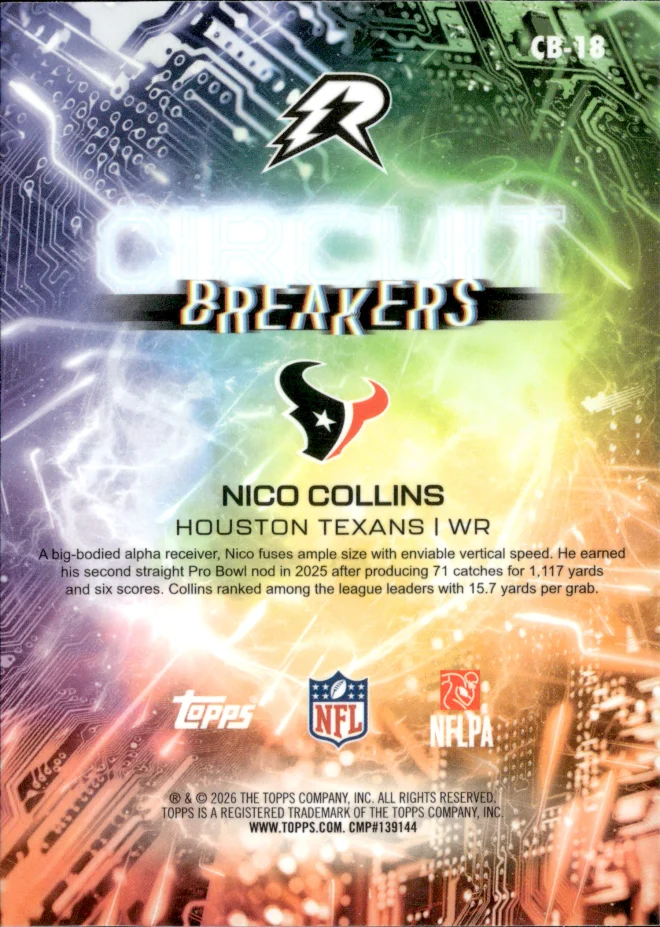 Nico Collins card back