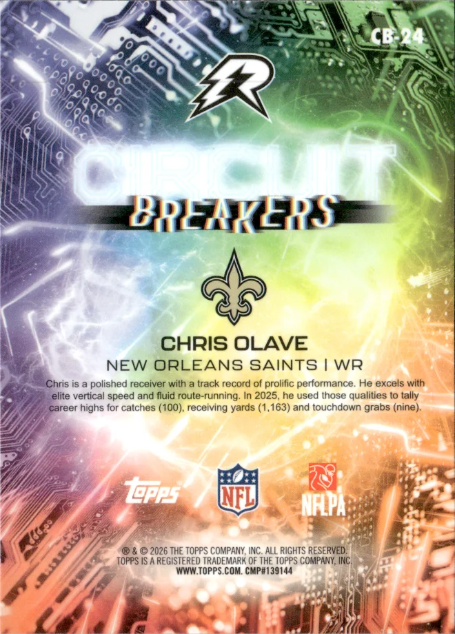 Chris Olave card back