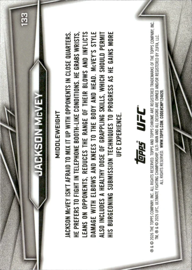 Jackson McVey card back
