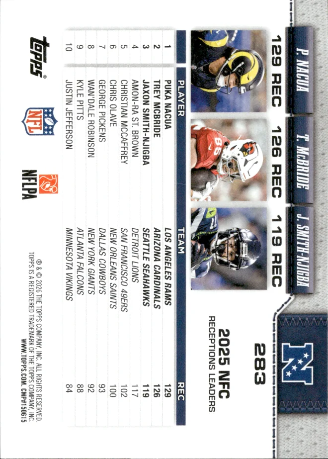 Puka Nacua card back