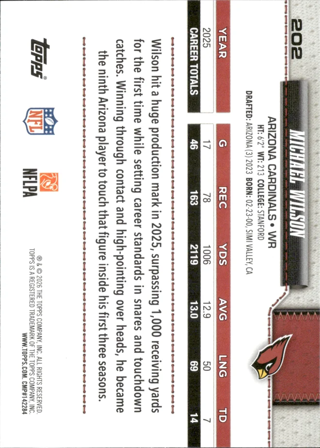 Michael Wilson card back