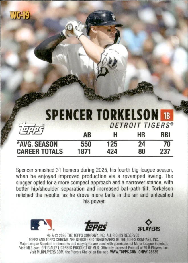 Spencer Torkelson card back