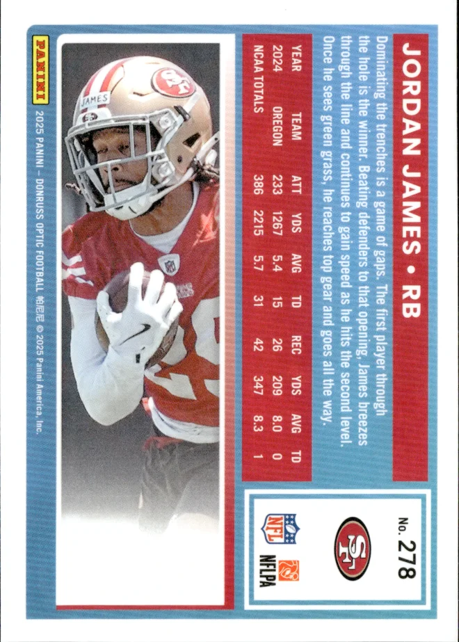 Jordan James card back