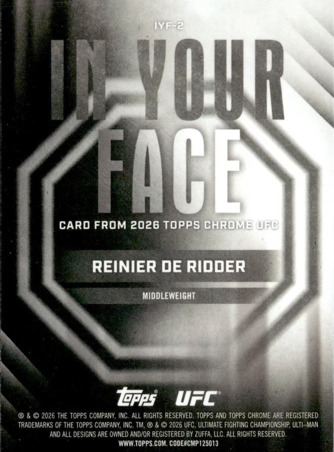Reinier de Ridder card back