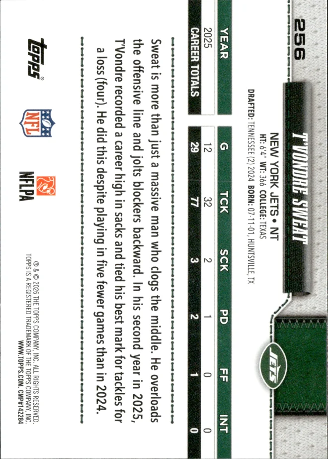 T'Vondre Sweat card back