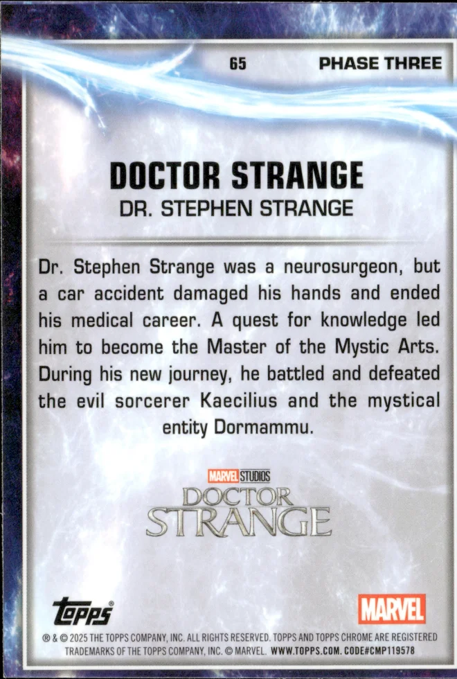 Doctor Strange card back