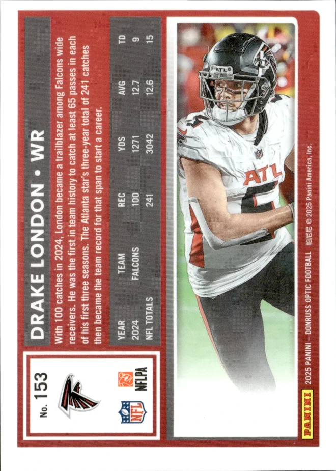 Drake London card back