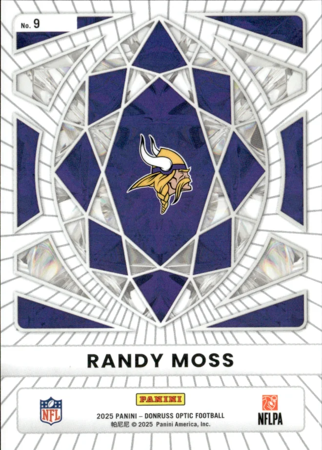Randy Moss card back