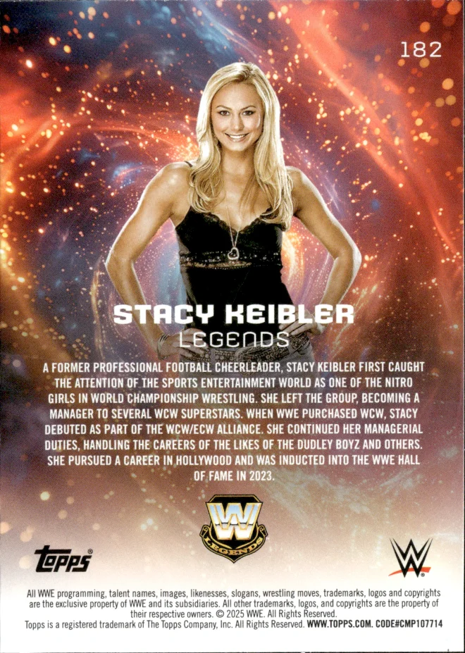 Stacy Keibler card back