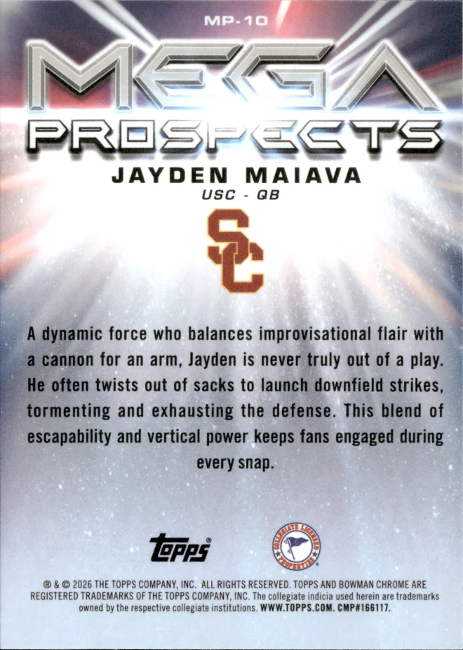 Jayden Maiava card back