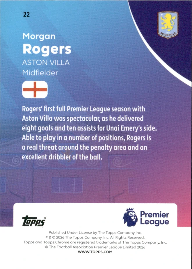Morgan Rogers card back