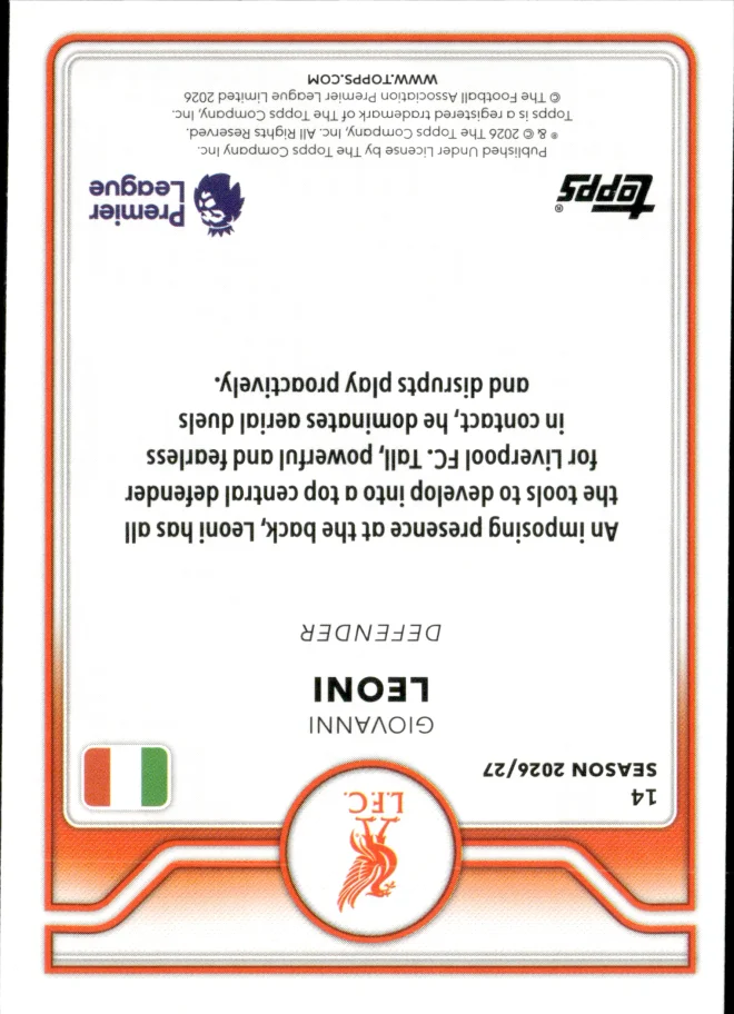 Giovanni Leoni card back